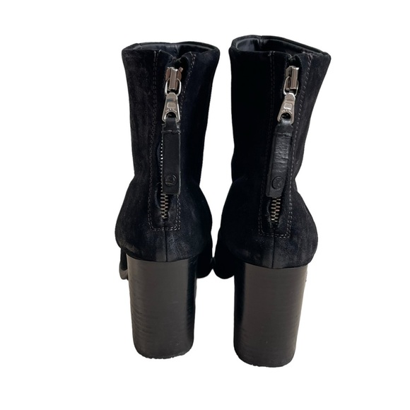 Rag & Bone Women’s Newbury Ankle Boots Size 38 US 8 Suede Black Heeled Western - Picture 4 of 9